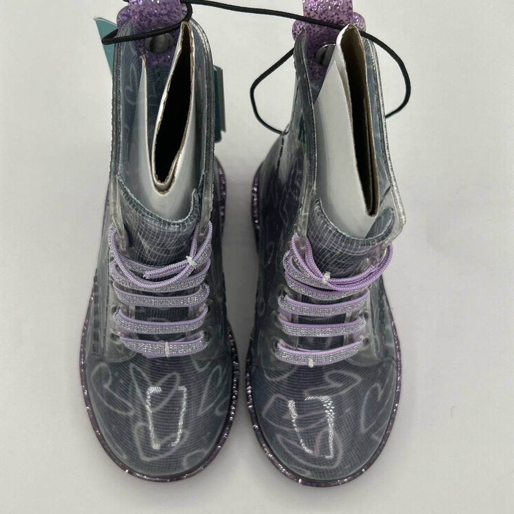 Western Chief Toddler Girls' Ombre‎ Heart Glitter Sirena Rain Boots - Picture 6 of 7